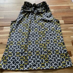Stylish Black and Yellow Patterned Skirt